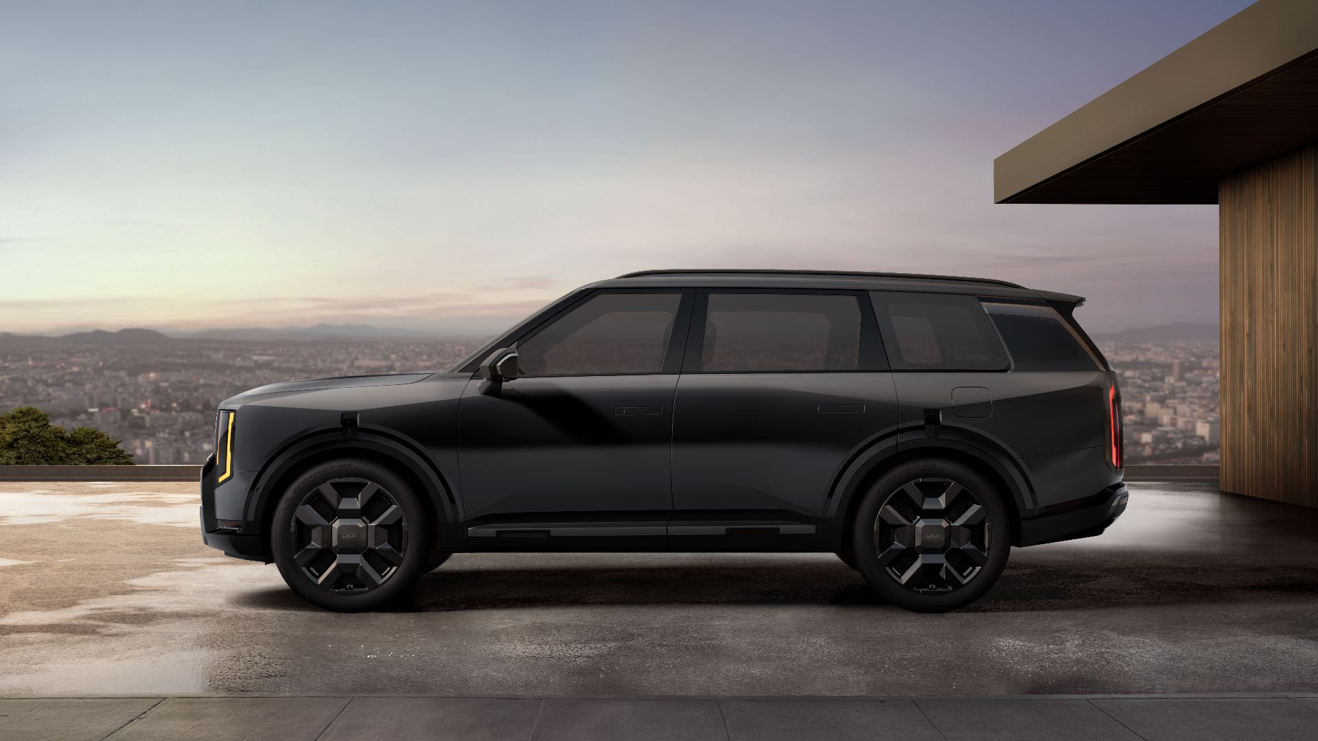 Side profile of the X-Pro on 18-inch all-terrain tires showing the raised ground clearance