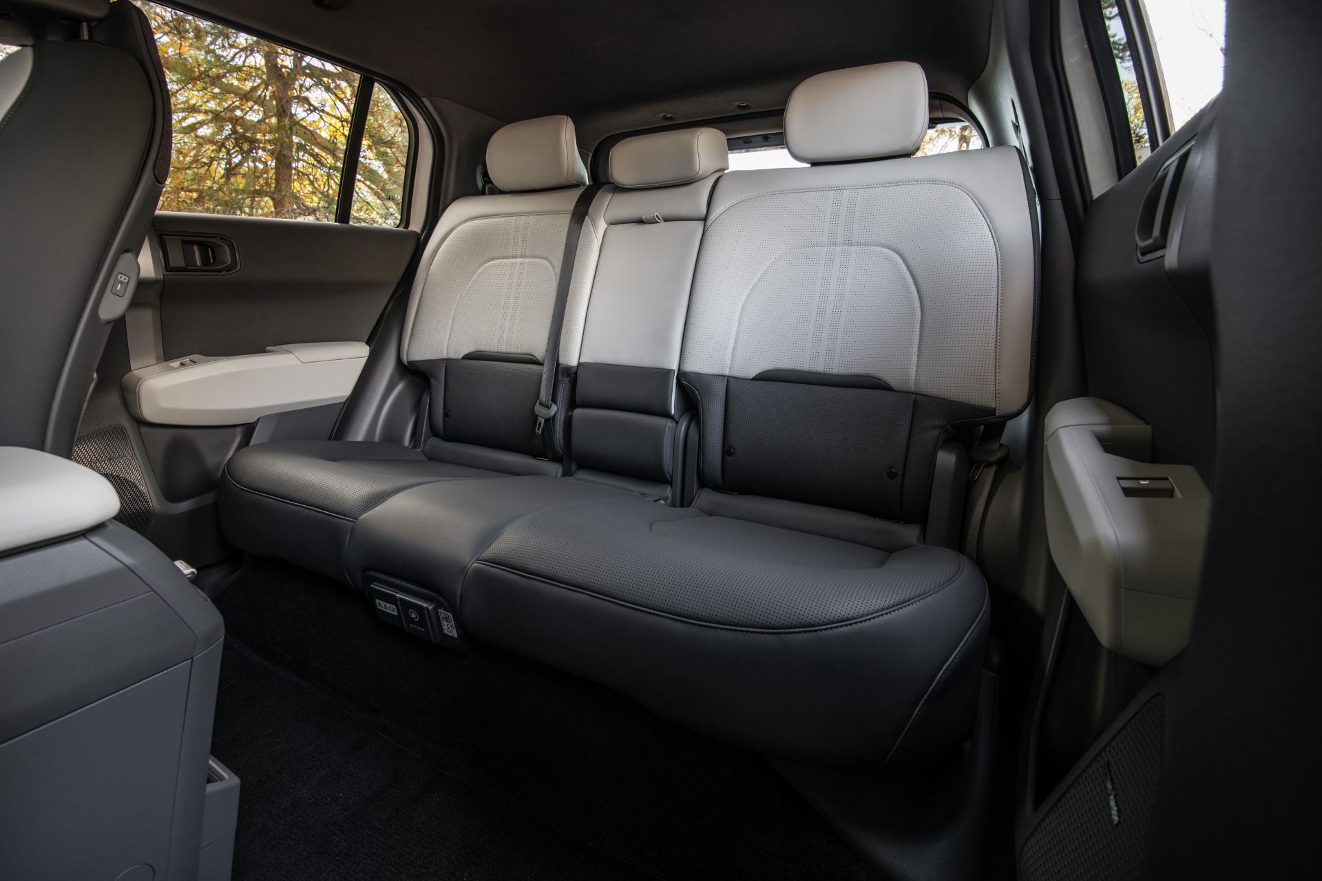 Rear bench and legroom showing the flat floor and second-row space