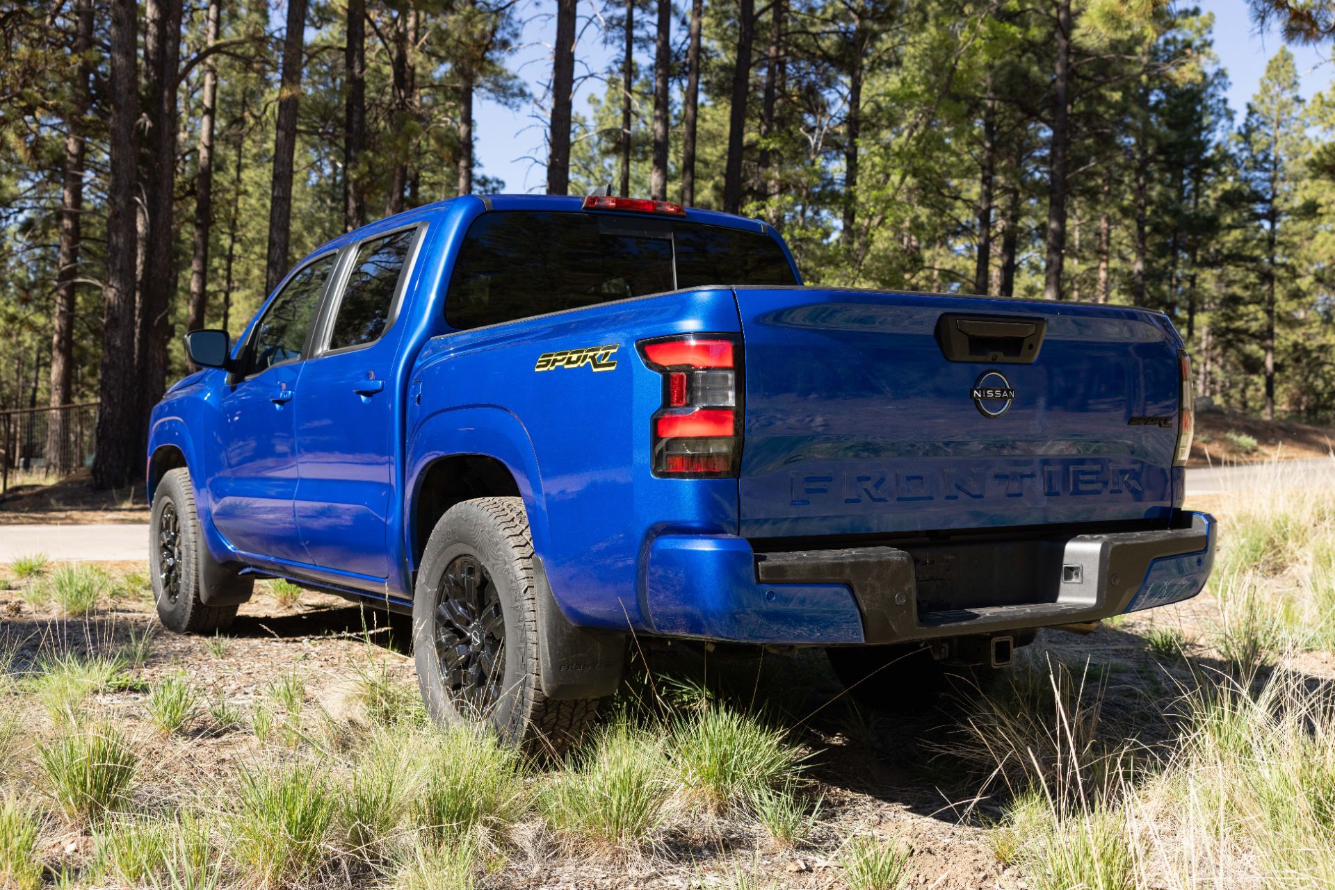 Rear three-quarter with the six-foot cargo bed and tailgate